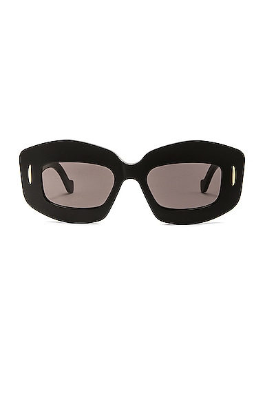 Loewe Rectangle Sunglasses in Shiny Black