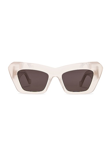Loewe Acetate Cateye Sunglasses in Smoke White