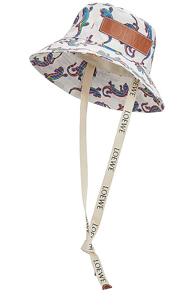 Loewe Paula's Ibiza Lizard Hat in Off 
