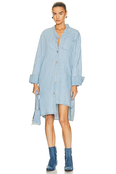 Asymmetric Shirt Dress