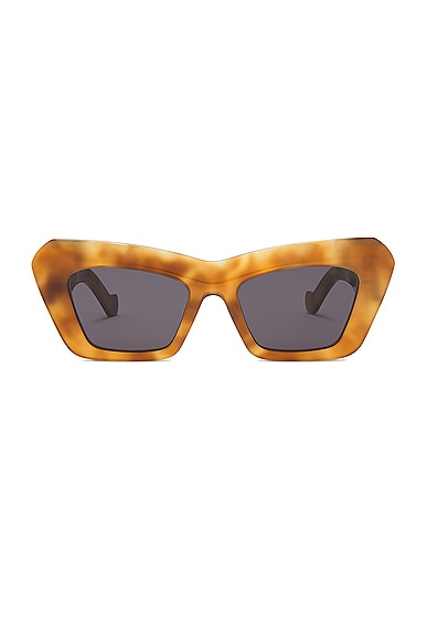 Loewe Anagram Cat Eye Sunglasses in Blonde Havana & Smoke
