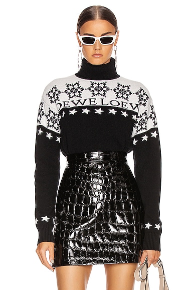 Snowflake Turtleneck Sweater