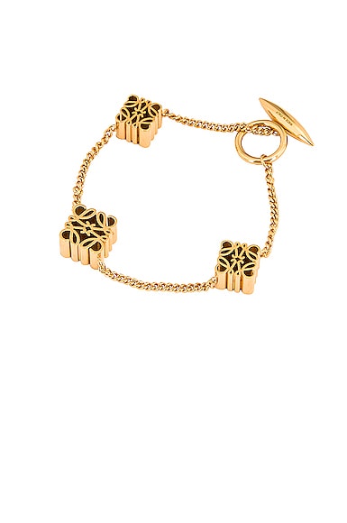 Loewe Anagram Bracelet in Gold | FWRD