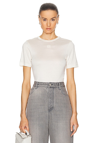 Shop Loewe Knot Top In Off White
