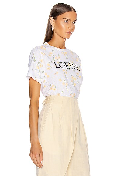 LOEWE FLOWER PRINT T SHIRT,LOEW-WS33