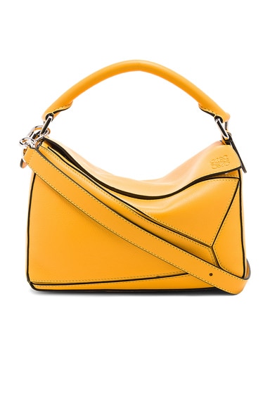 Loewe Puzzle Small Bag in Yellow Mango | FWRD