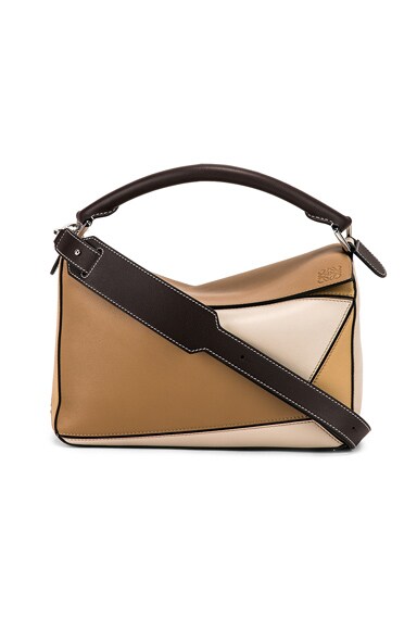 Loewe Puzzle Bag in Mocca Multitone | FWRD