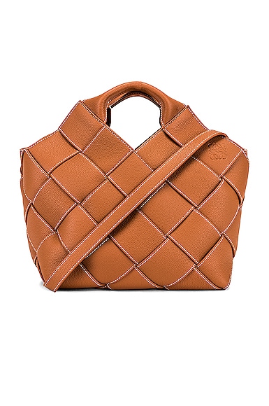 Loewe woven leather basket bag clearance
