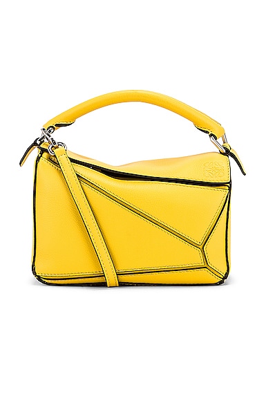 Loewe Puzzle Mini Bag in Yellow | FWRD