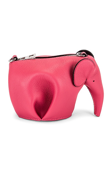 Loewe Elephant Pouch Bag in Pink