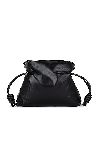 Loewe Flamenco Clutch Puffer Bag in Black