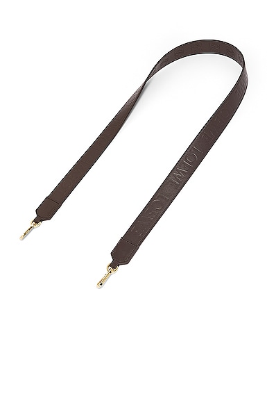 Loewe Anagram Solid Strap in Chocolate