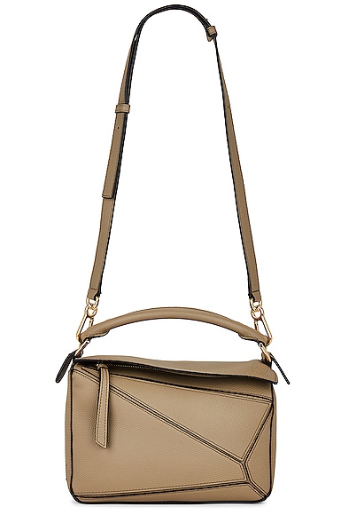 Loewe Puzzle Small Bag in Taupe