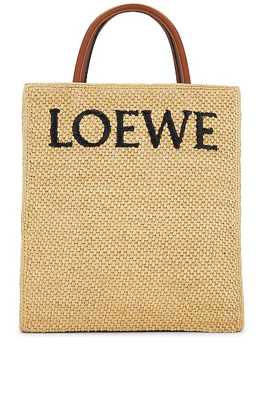 Loewe Standard A4 Tote Bag in Natural & Black