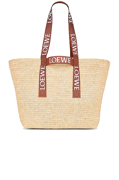 Loewe Fold Shopper Bag in Tan