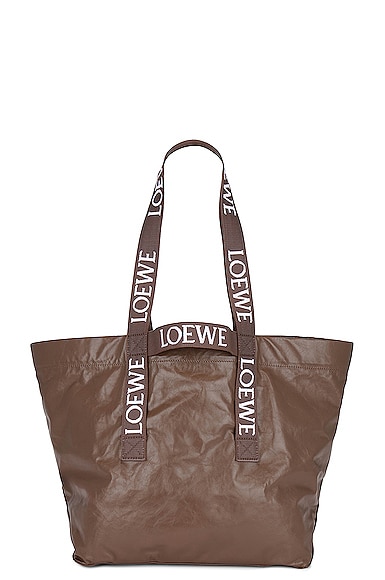 Loewe Fold Shopper Bag in Winter Brown | FWRD