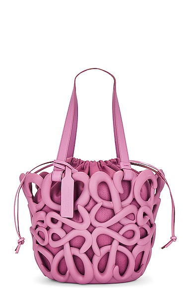 Loewe Anagram Inflated Basket Bag in Rockrose | FWRD