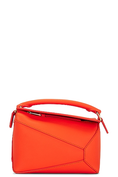 Loewe Puzzle Edge Mini Bag in Vivid Orange