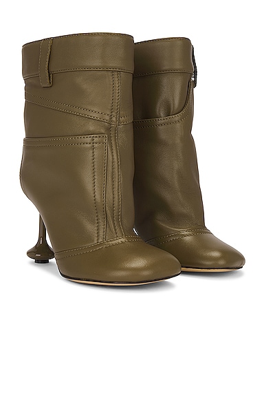 Loewe Toy Ankle Boot In Olive