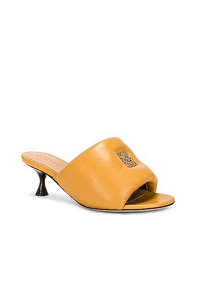 Shop Loewe Anagram 50 Padded Mule In Desert