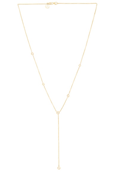 Moonstone Star Droplet Lariat Necklace