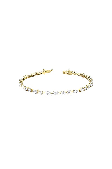 Diana Diamond Bracelet in Metallic Gold