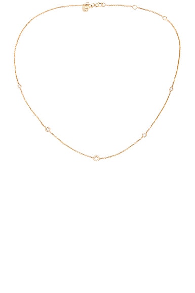 5 Diamond Orbit Bezel Choker