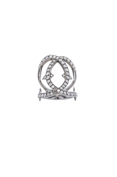 Spiked Diamond Loop Ring