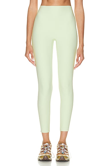 Beyond Yoga Spacedye At Your Leisure High Waisted Midi Legging in True  Chartreuse Heather