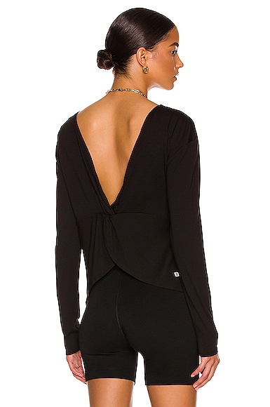 Le Ore Bari Twist Back Long Sleeve Top 