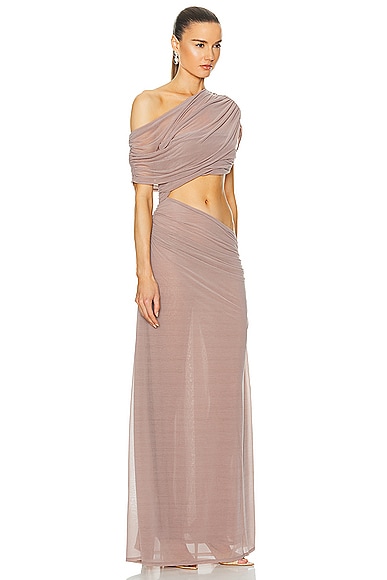Lpa Mona Maxi Dress In Concrete