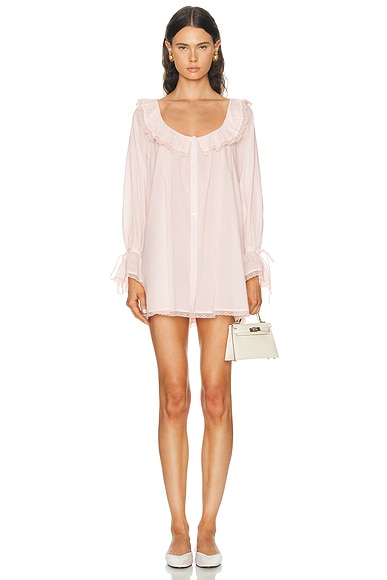 LPA Rhea Mini Dress in Light Pink