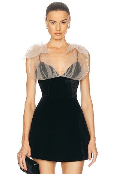 LPA Emery Top in Black & Tan