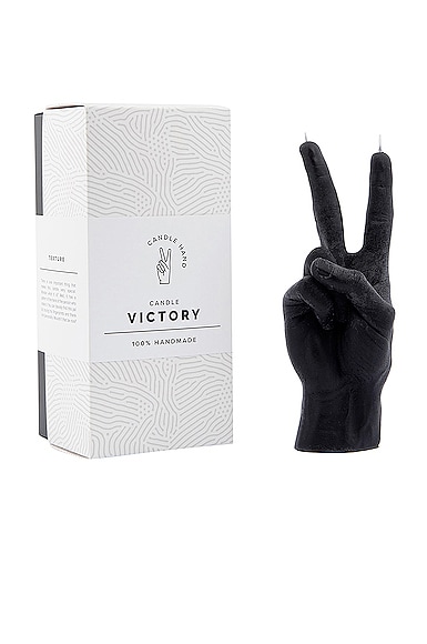 Shop 54 Celsius Candlehand Victory Peace Candle In Black