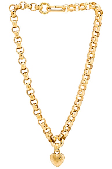 LAURA LOMBARDI Amorina Pendant Necklace in Metallic Gold