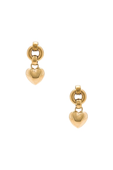 LAURA LOMBARDI Amorina Earrings in Metallic Gold