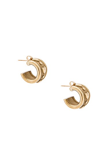 LAURA LOMBARDI Bellina Earrings in Metallic Gold