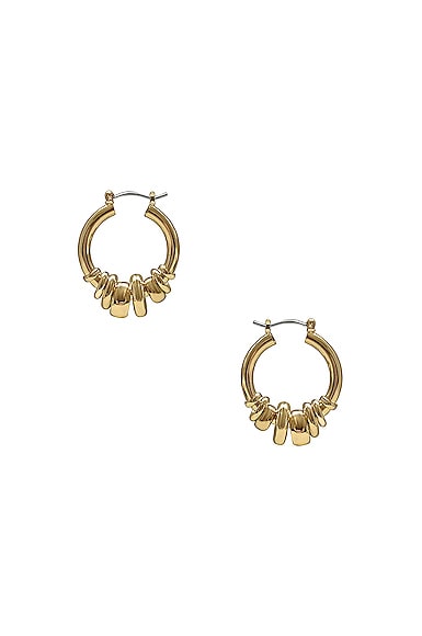 Radda Earrings in Metallic Gold