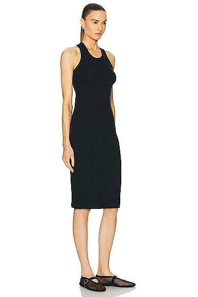 Shop Leset Kelly Racerback Midi Dress In Black