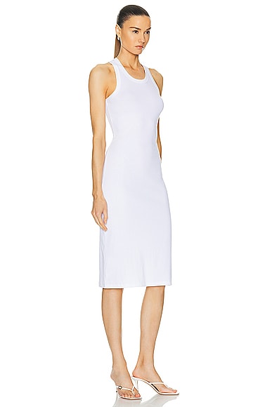 Shop Leset Kelly Racerback Midi Dress In White