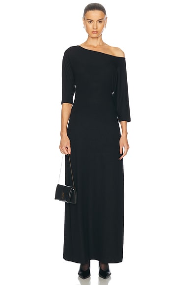 LESET Lauren Off Shoulder Dress in Black