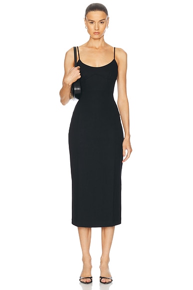 LESET Rio Corset Dress in Black