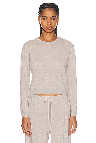 LESET James Classic Crew Sweater in Oatmeal