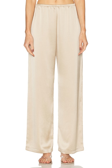 LESET Barb Wide Leg Pant in Sand