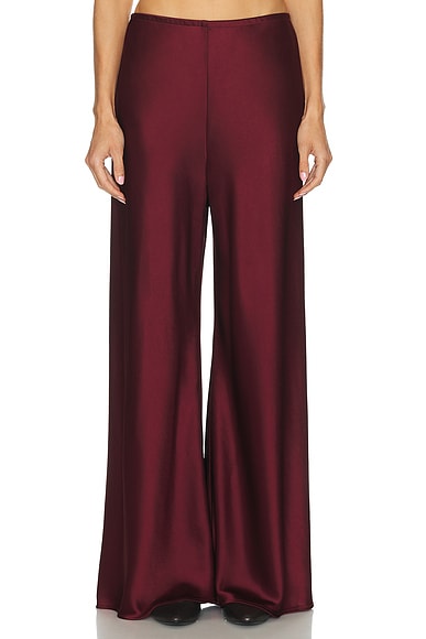 LESET Barb Bias Pant in Bordeaux