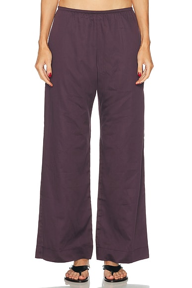 LESET Yoko Pocket Pant in Malbec