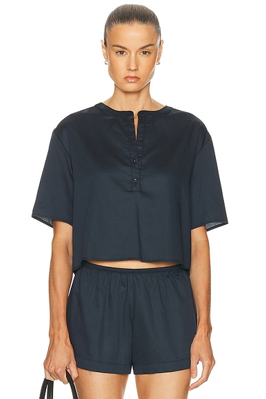 Yoko Short Sleeve Henley Top