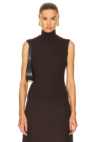 LESET LAUREN SLEEVELESS TURTLENECK TOP