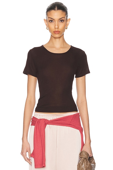 Sandy Liang Sorrel Top in Black | FWRD