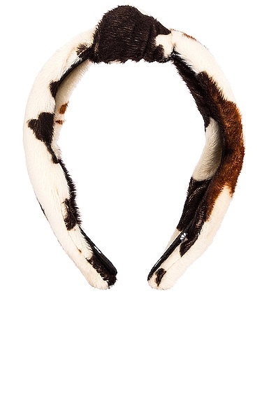 Faux Cowhide Knotted Headband